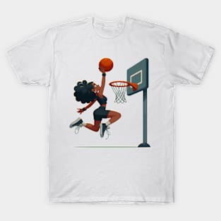 Female basketball player T-Shirt